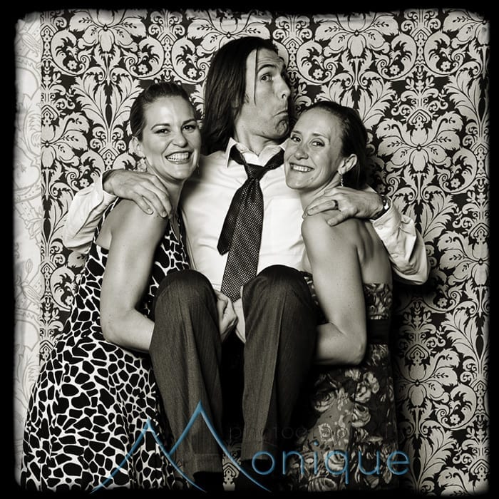 photo booth style photography at lake tahoe wedding