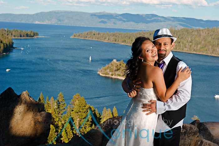 wedding photography at emerald bay in south lake tahoe