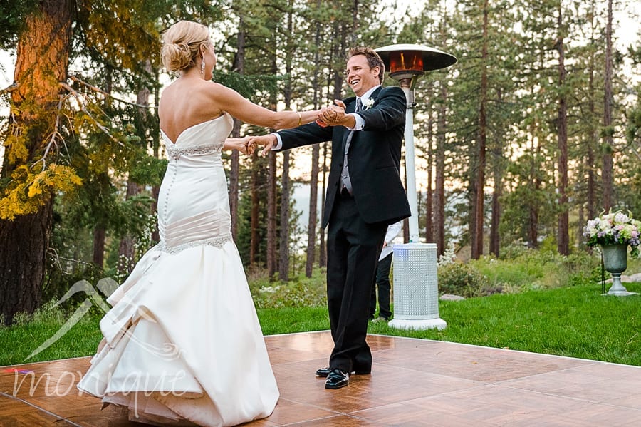 Tahoe wedding reception first dance