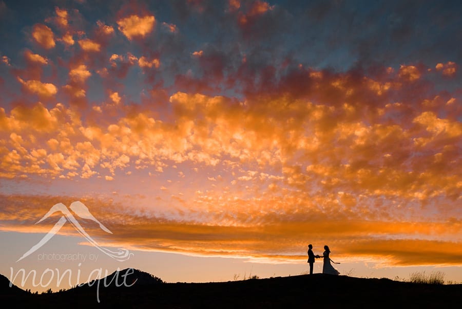 Squaw Valley High Camp wedding photography beautiful sunset
