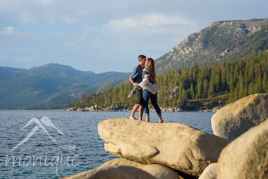 Lake Tahoe engagement session Anna and Danny Whale Beach