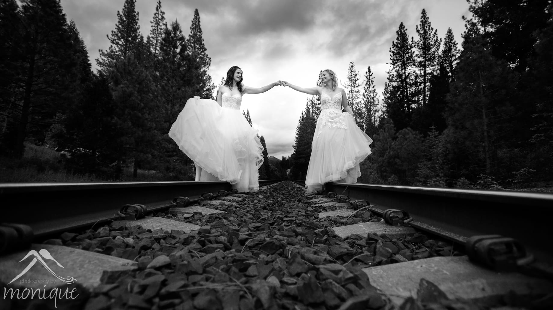 Twenty Mile House wedding photography, same sex weddings, two brides at the reception by Photography by Monique