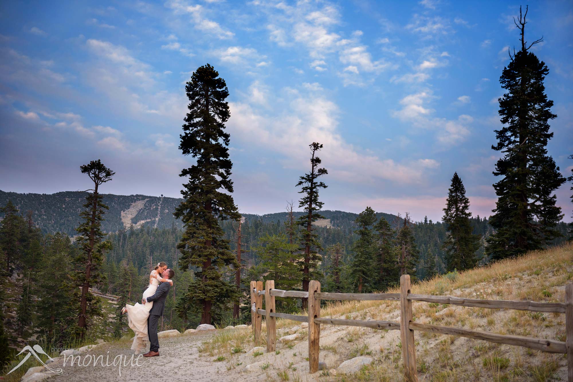 bride and groom at Lakeview Lodge in Heavenly Valley, South Lake Tahoe wedding photography