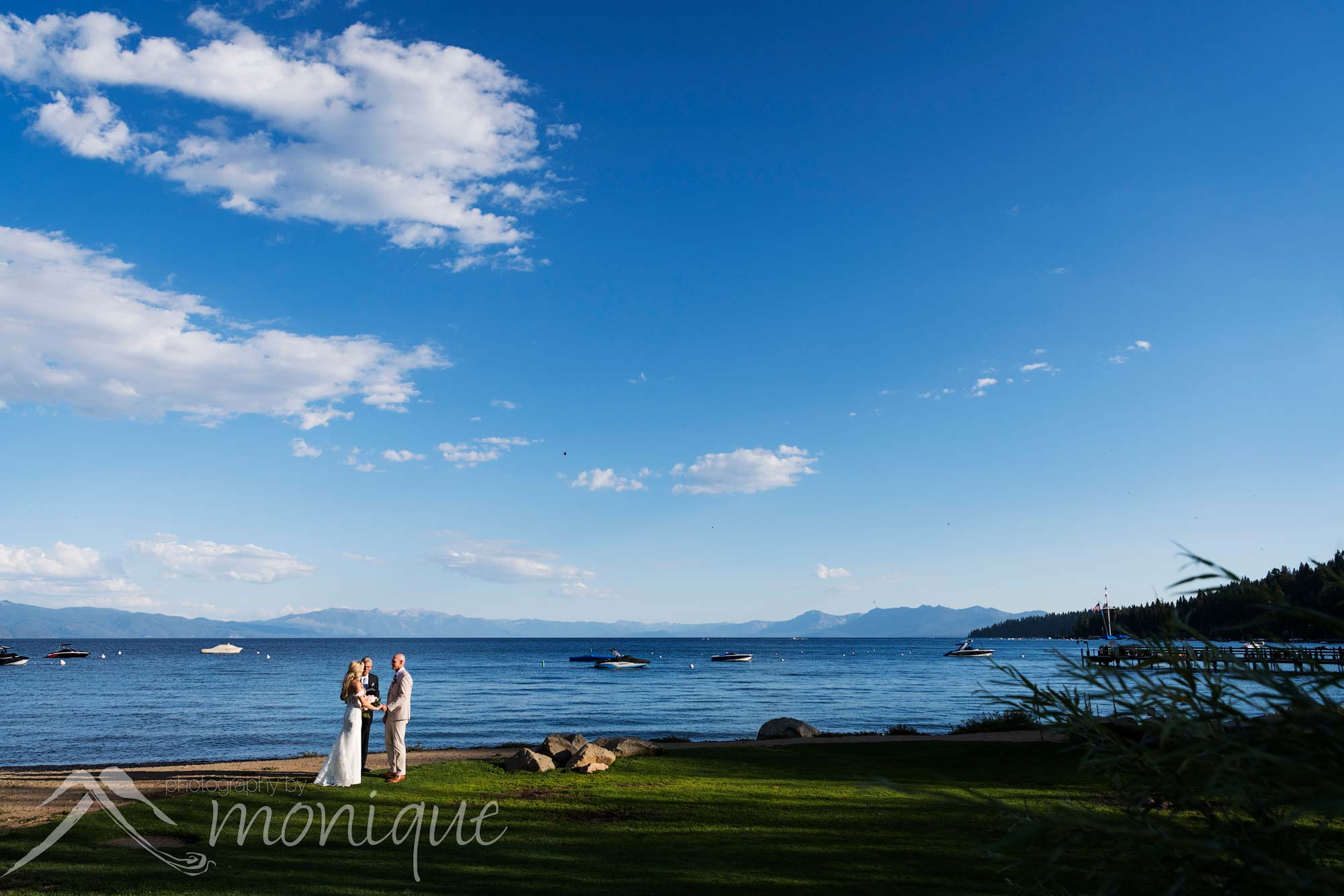 Lake Tahoe elopement at Gar Woods, Tahoe wedding photography