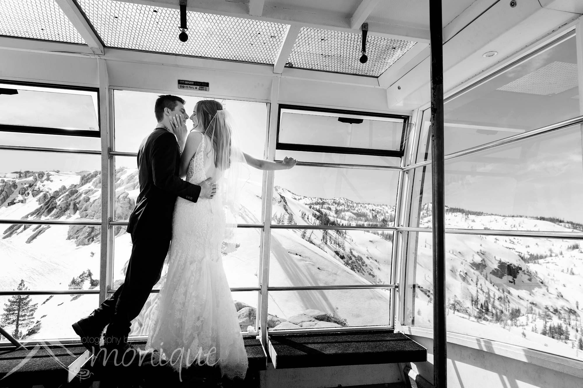 Lake Tahoe wedding photography, Palisades High Camp wedding, Emma and Danny, winter wedding, snow
