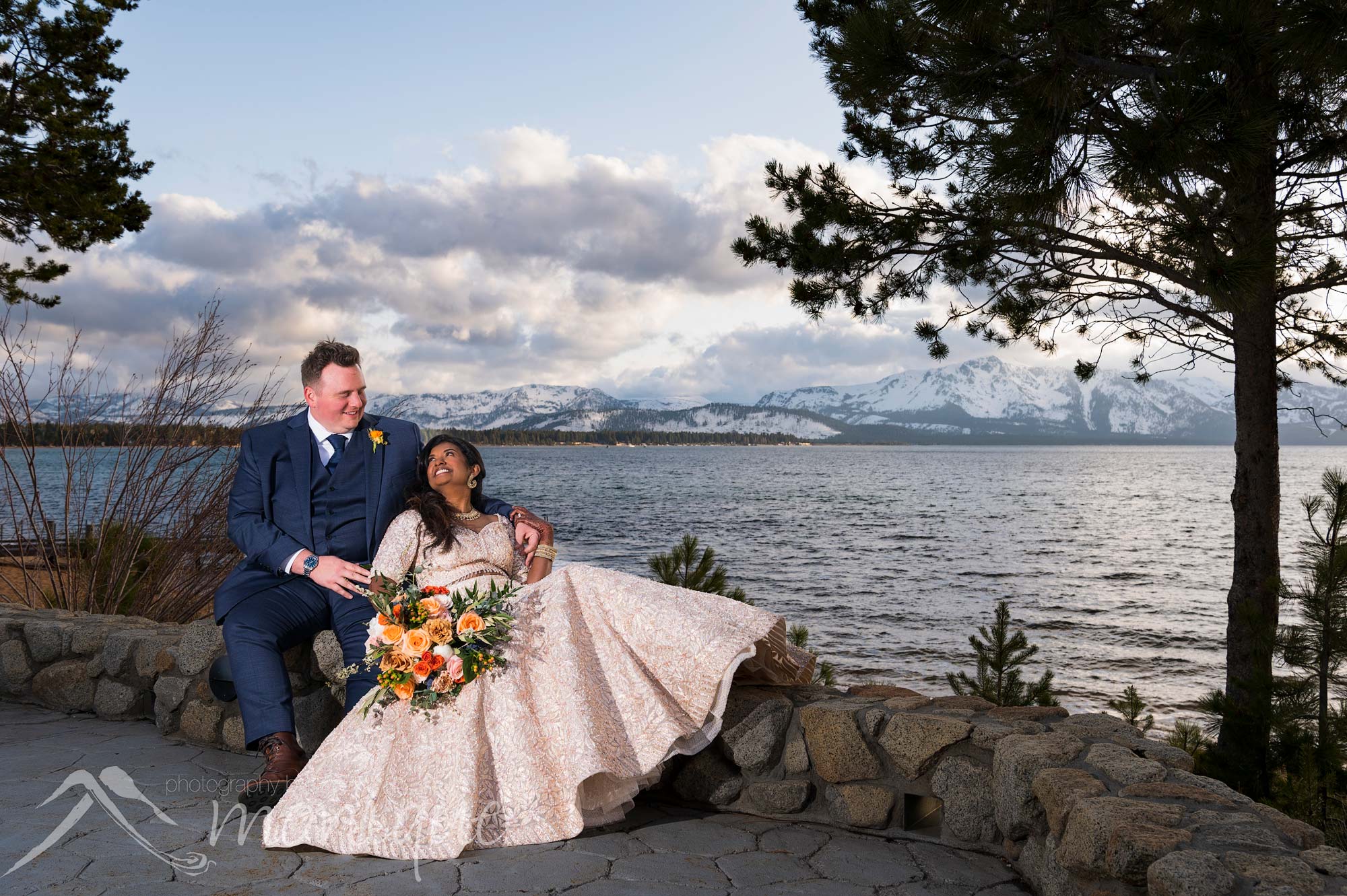 Edgewood Tahoe wedding photography, Priya and Chris, Indian wedding, bride and groom